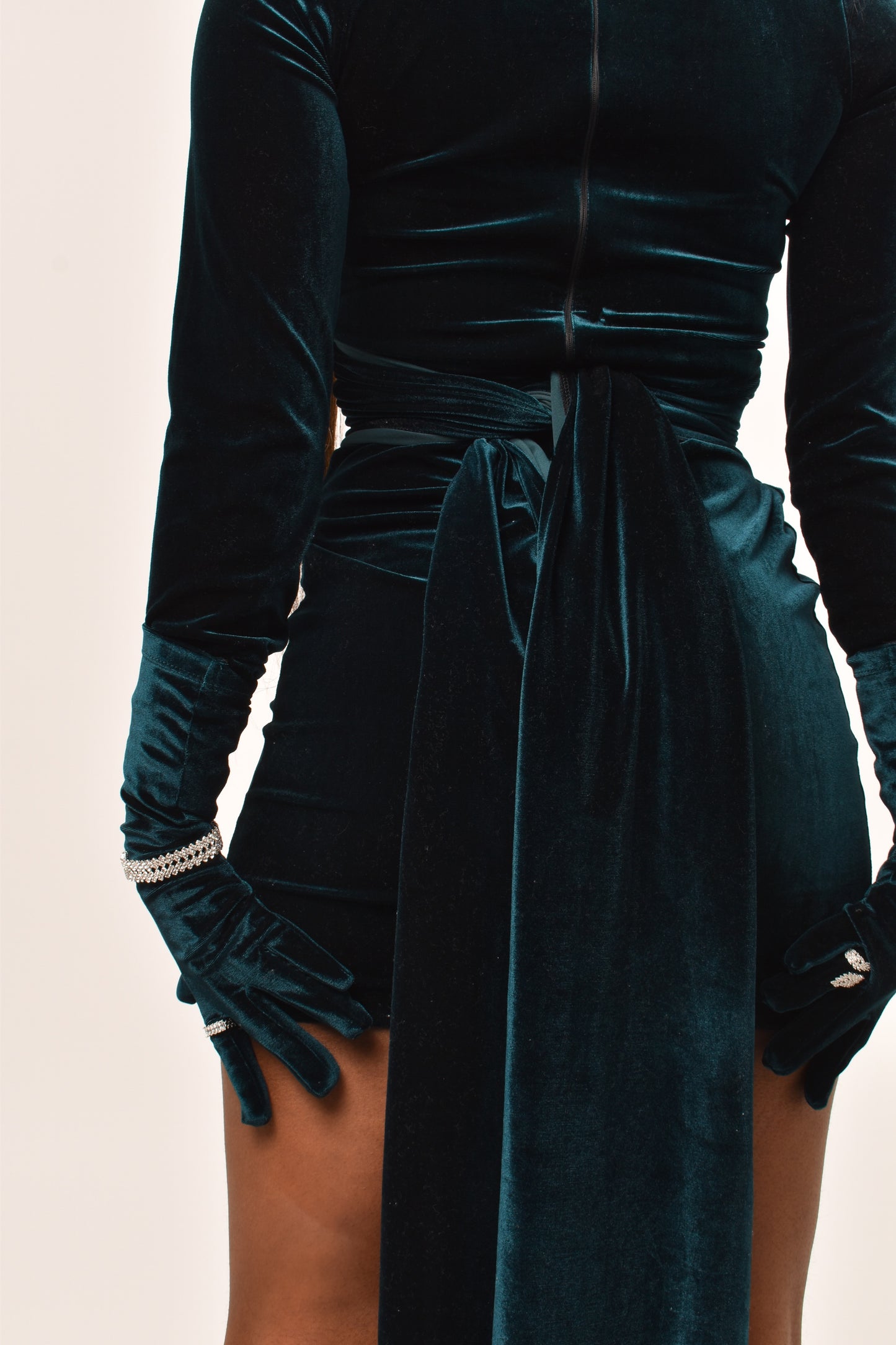DUCHESS DRESS - DARK EMERALD